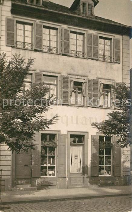 Heidelberg Neckar Antiquariat-Laden Privathaus-Ak