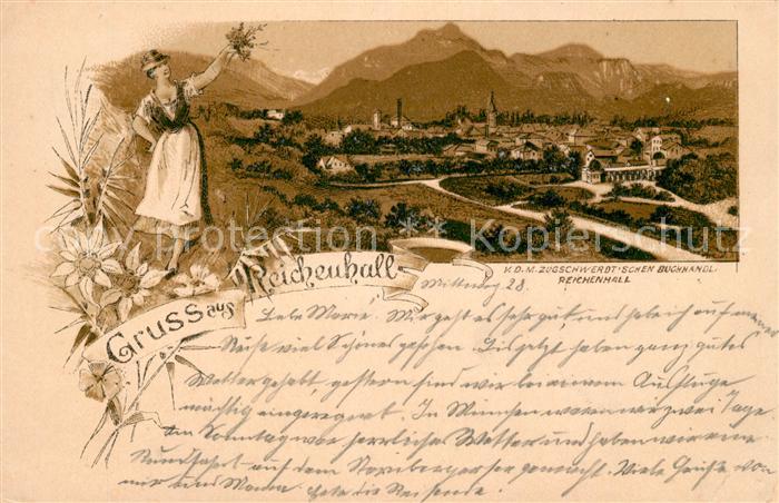 Bad Reichenhall Edelweiss Litho