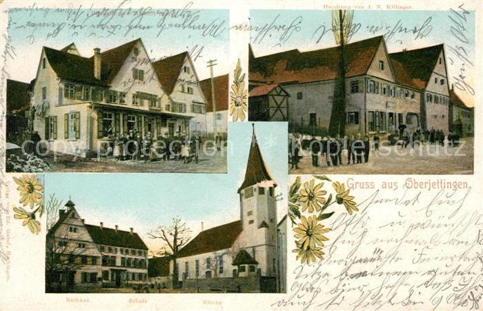 Oberjettingen Bierhalle Handlung Rathaus Schule Kirche