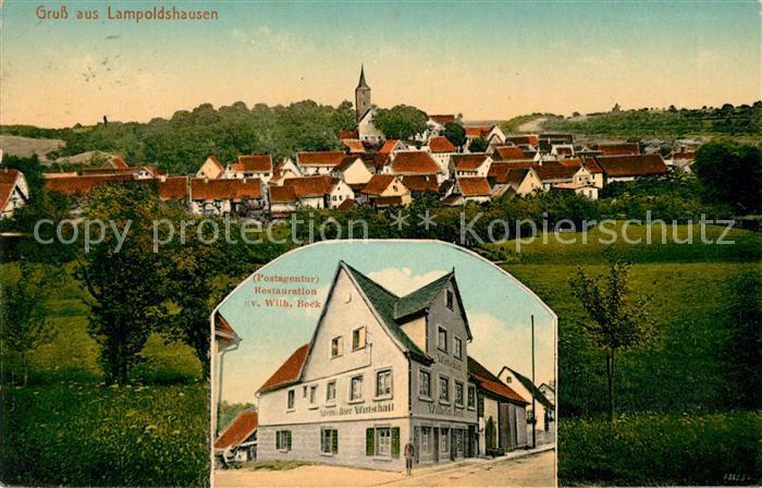 Lampoldshausen Wirtschaft Wilhelm Beck Postagentur