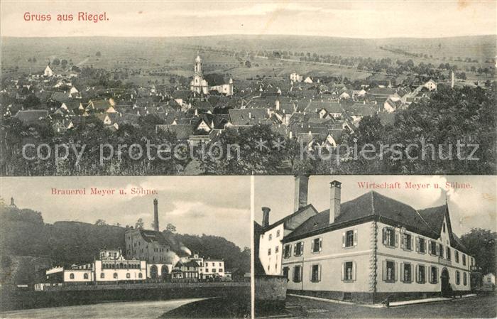Riegel Kaiserstuhl Wirtschaft und Brauerei Meyer und Soehne