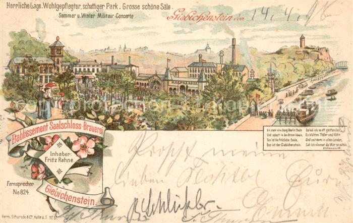 Giebichenstein Halle Saale Panorama Saalschloss Brauerei