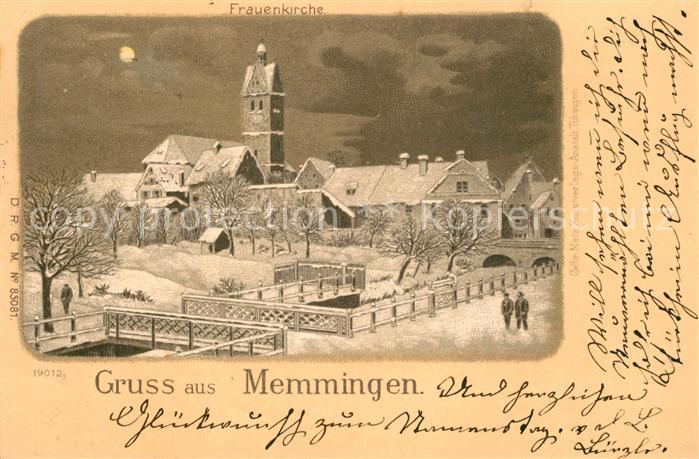 Memmingen Frauenkirche Winterlitho