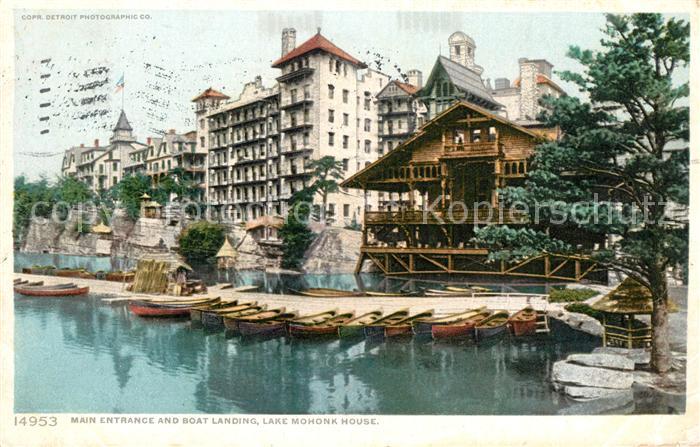 New York City Main Entrance and Boat Landing Lake Mohonk House