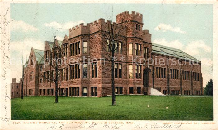 South Hadley Dwight Memorial Art Building Mount Holyoke College
