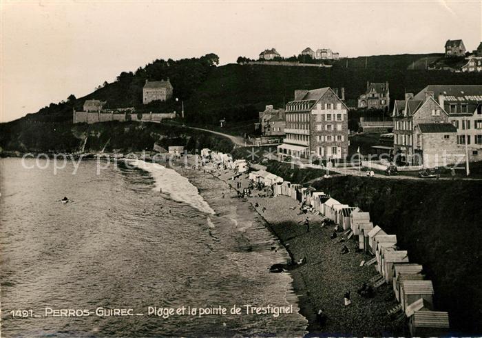 Perros-Guirec Plage et la pointe de Trestignel