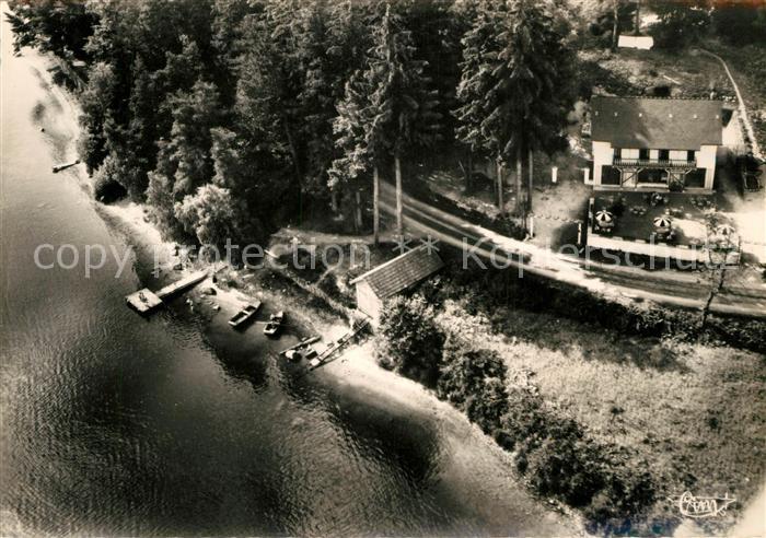 Lac des Settons Hotel de la Plage vue aérienne