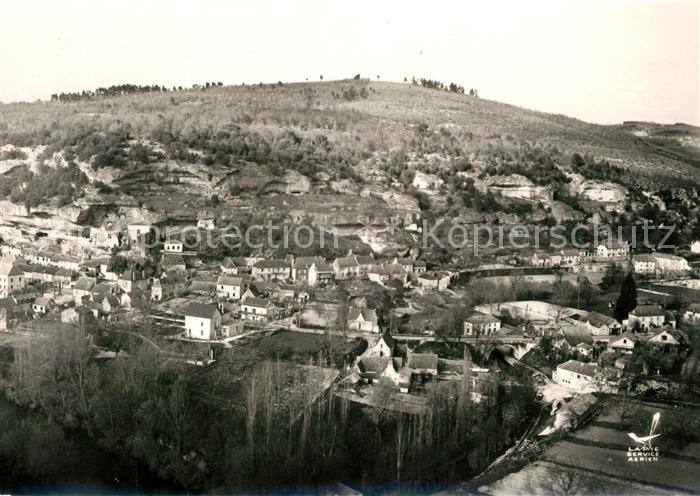 Les Eyzies-de-Tayac-Sireuil En avion au dessus de la ville