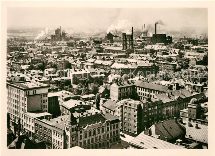 Ostrava Stadtpanorama Huettenwerke Fliegeraufnahme