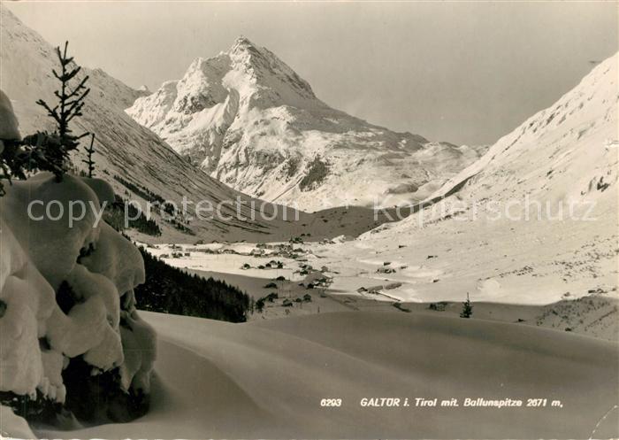 Galtuer Tirol Landschaftspanorama mit Ballunspitze Alpen
