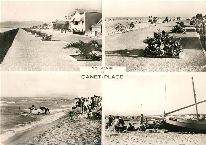 Canet Plage Promenade Plage Strand