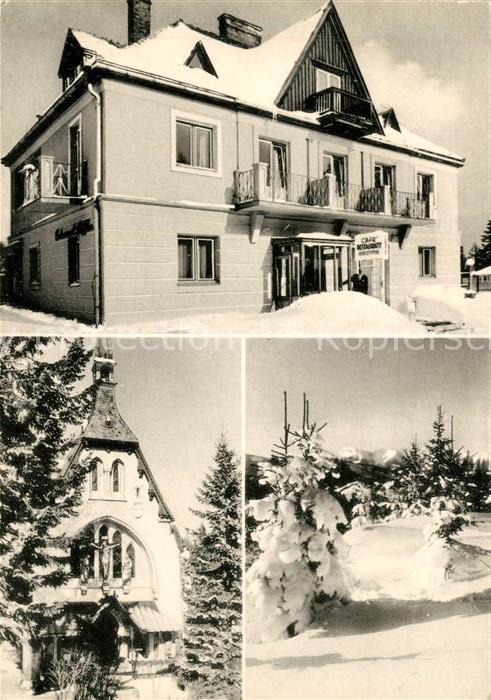 Semmering Niederoesterreich Hotel Restaurant Loeffler Kirche Winterpanorama