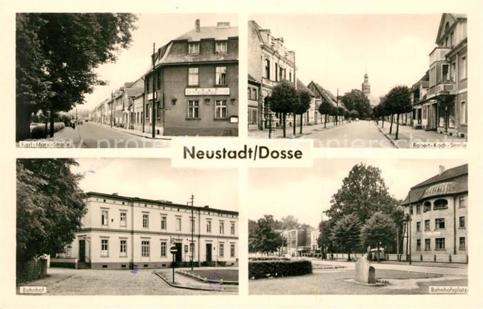 Neustadt Dosse Bahnhofplatz Karl Marx Strasse