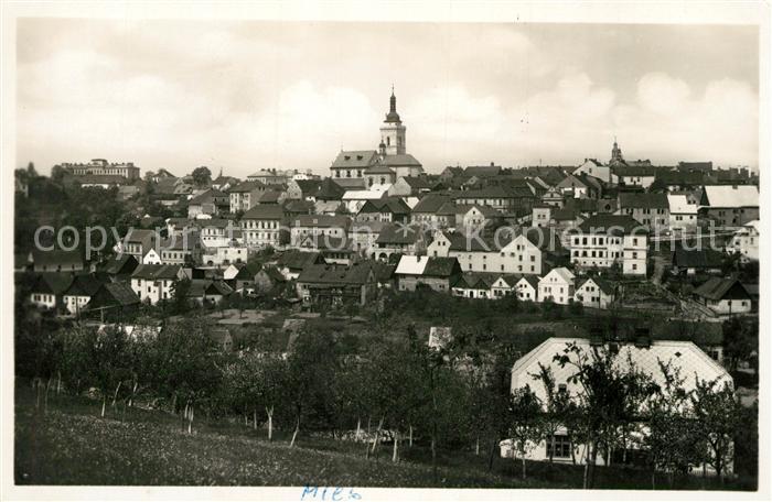 Mies Stribro Czekia Kirche Panorama