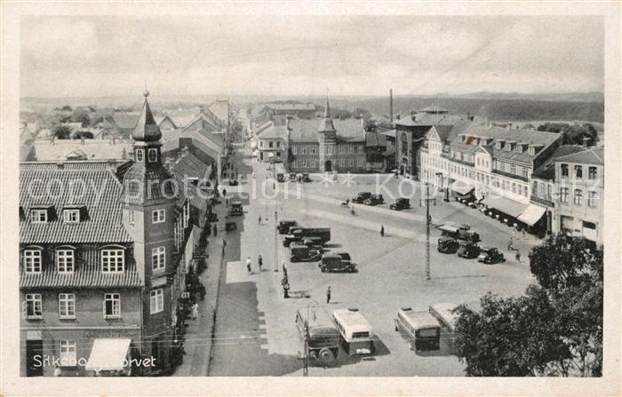 Silkeborg Arhus Rathaus Marktplatz