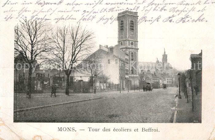 Mons Hainaut Kirche Tour des ecoliers