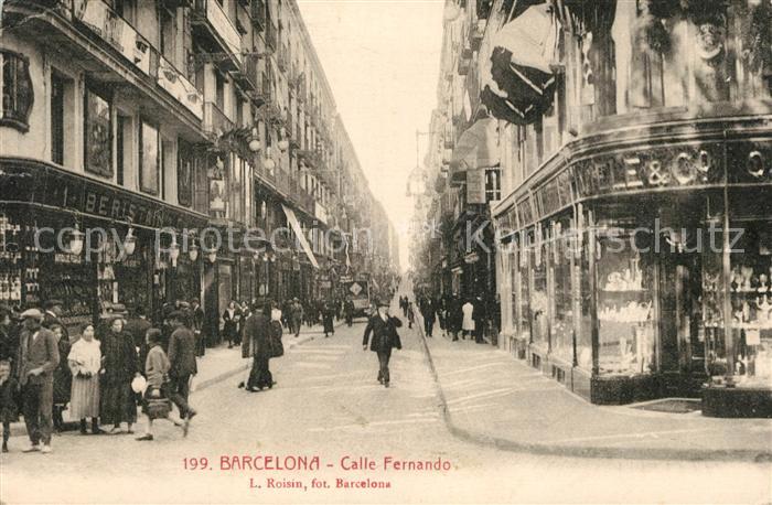 Barcelona Cataluna Calle Fernando