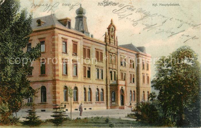 Ansbach Mittelfranken Hauptpostamt