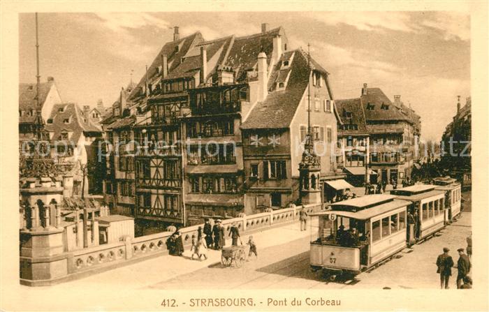 Strasbourg Alsace Pont du Corbeau Strassenbahn
