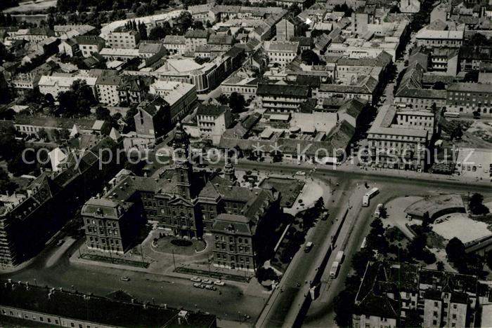 Gy?r Fliegeraufnahme Rathaus
