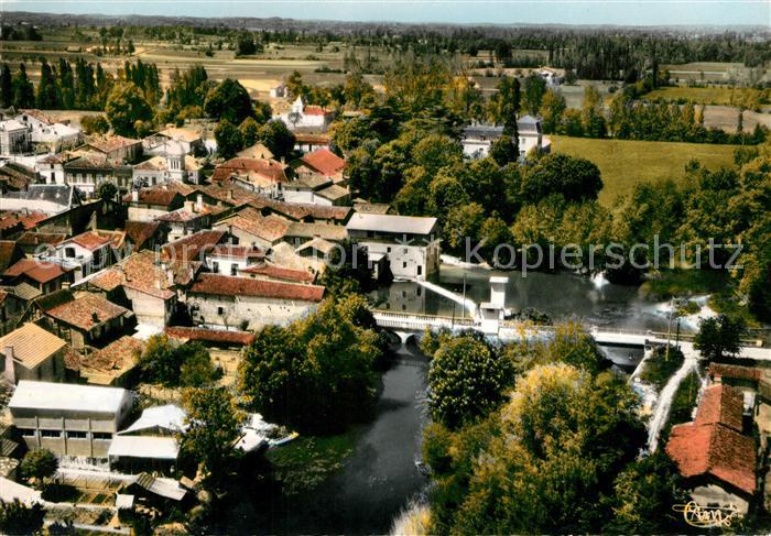 Allemans-du-Dropt Fliegeraufnahme Br?cke M?hle