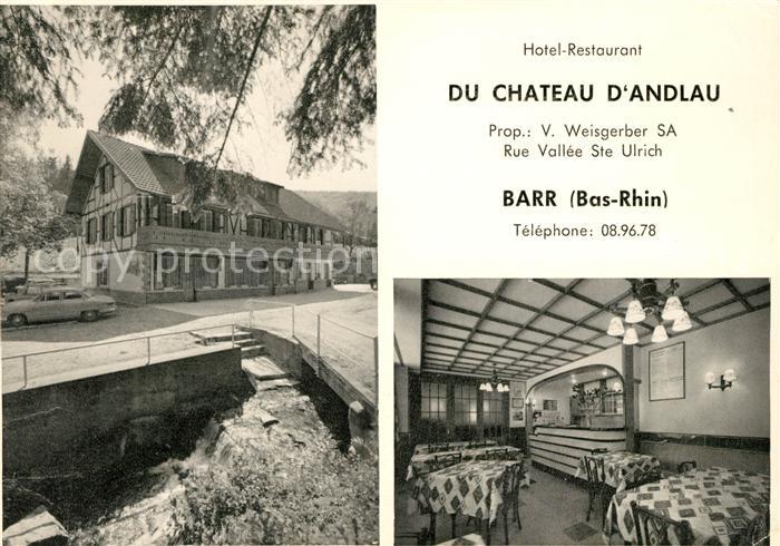 Barr Bas-Rhin Hotel Restaurant Du Chateau d Andlau