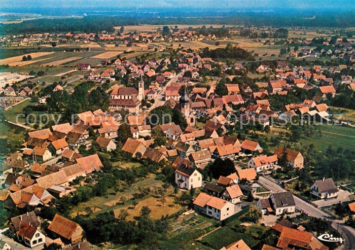 Sessenheim Fliegeraufnahme Kirche