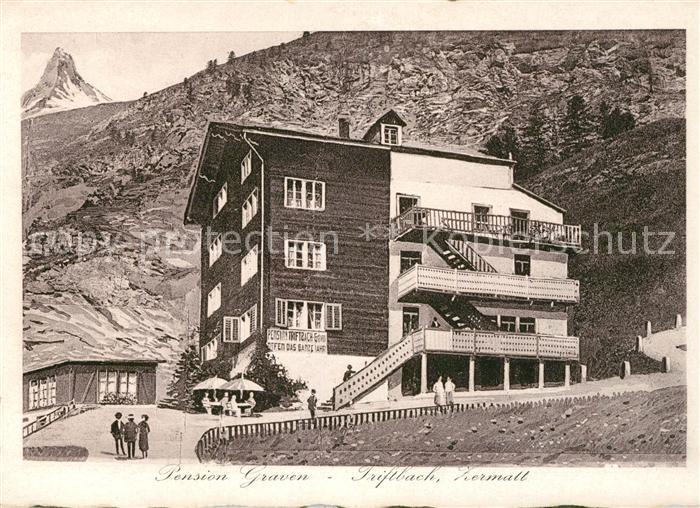 Zermatt VS Triftbach Pension Graven Matterhorn