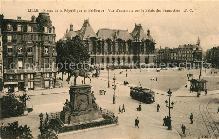 Lille Nord Places de la Republique et Faidherbe Pa