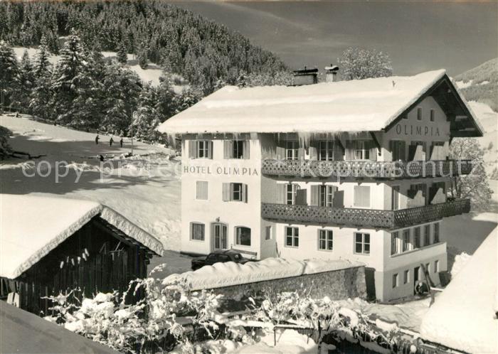 Marebbe Hotel Olimpia Winterlandschaft