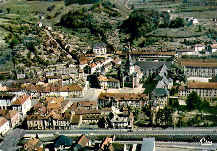 Senones Vosges Fliegeraufnahme Kirche Kloster Zentrum