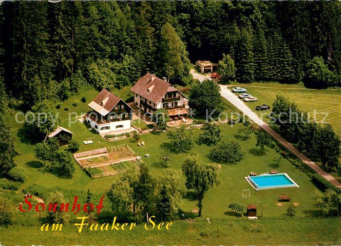 Faakersee Fliegeraufnahme Sonnhof