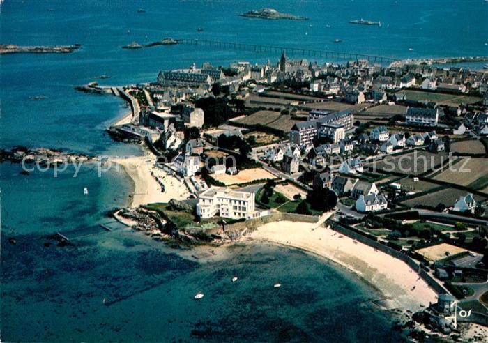 Roscoff Fliegeraufnahme Plage Rock-Roum