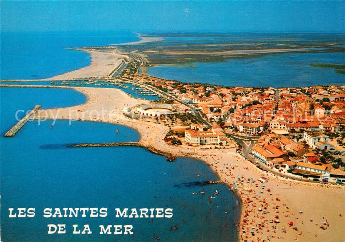 Les Saintes-Maries-de-la-Mer Fliegeraufnahme