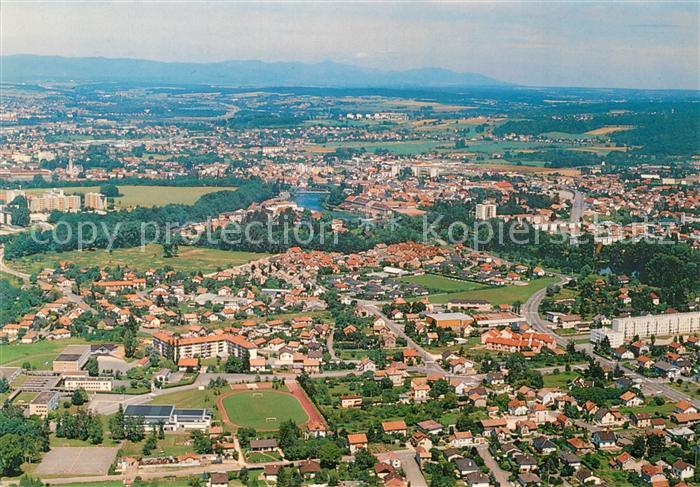 Valentigney Doubs Fliegeraufnahme Lycee Sestales Quartier de la Novie