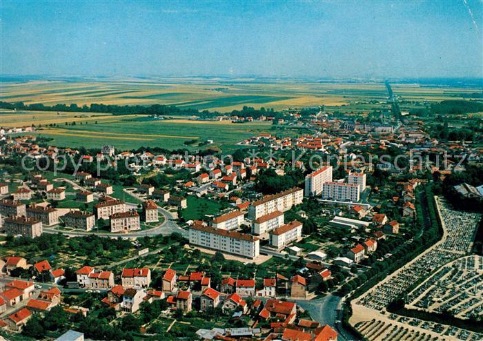 Chalons-en-Champagne Marne Fliegeraufnahme