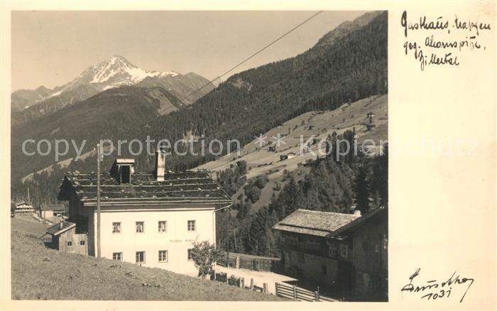 Zillertal Tirol Gasthaus Krapfen Ahornspitze