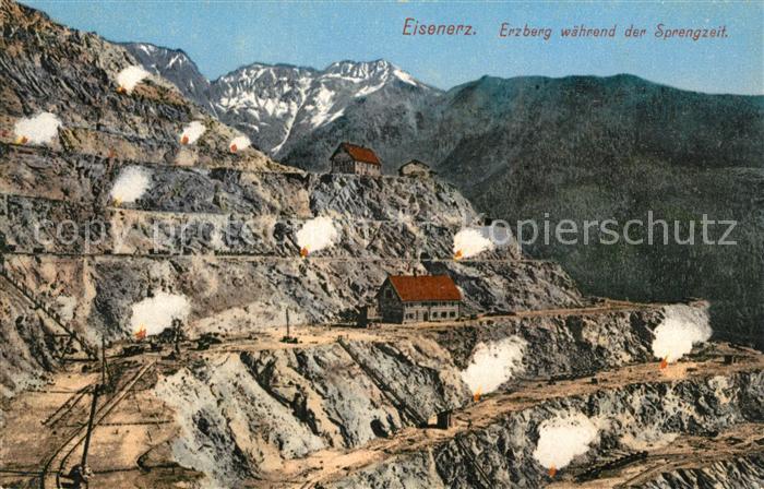 Eisenerz Steiermark Erzberg Sprengzeit