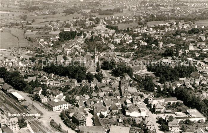 Erbach Odenwald Fliegeraufnahme