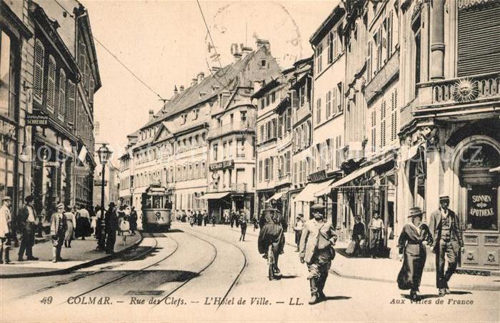 Colmar Haut Rhin Elsass Rue des Clefs Hotel de Ville