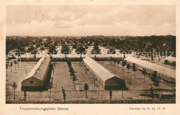 Senne Bad Lippspringe Truppenuebungsplatz  Baracken