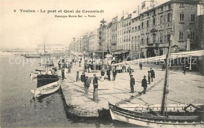 Toulon Var Port Quai de Cronstadt