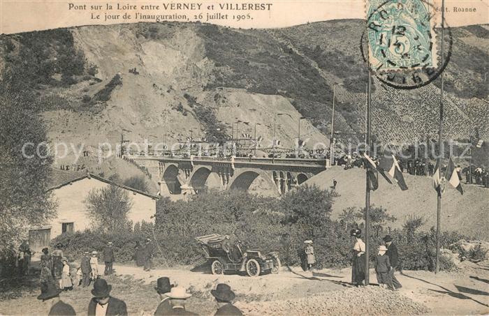 Roanne Loire Pont sur la Loire entre Verney er Villerest Inauguration