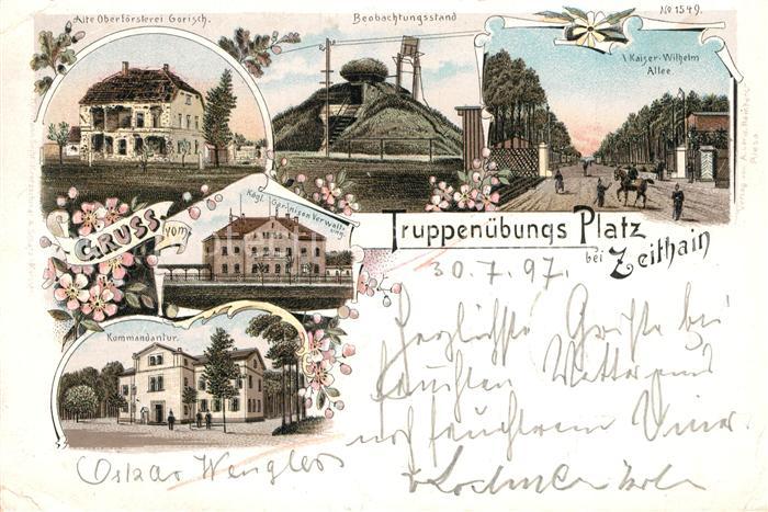 Zeithain Truppenuebungsplatz Kaiser-Wilhelm Allee Beobachtungsstand