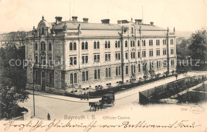 BAYREUTH Bayern Offizier-Casino