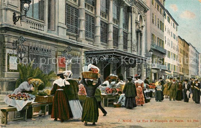 Nice Alpes Maritimes Rue St. Francois de Paule