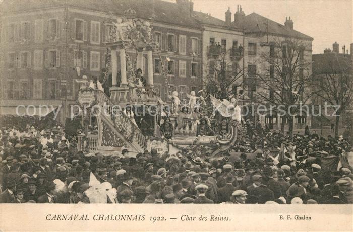 Chalon-sur-Saone Carnaval Chalonnais Char des Reines