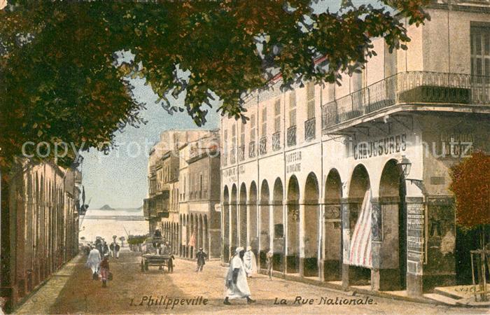 Philippeville Algerien Rue Nationale