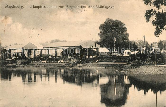 Magdeburg Restaurant zur Pergola Adolf-Mittag-See