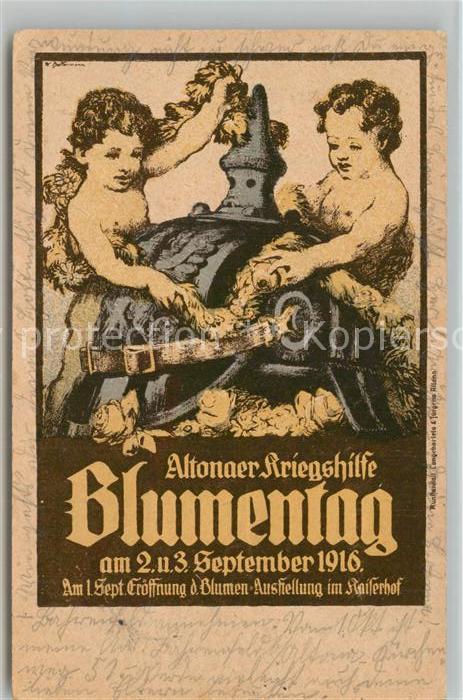 Muenchen Altonaer Kriegshilfe Blumentag Ausstellung Kaiserhof